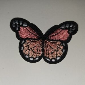 Embroidered Butterfly Patch Multicolored NWOT unbranded